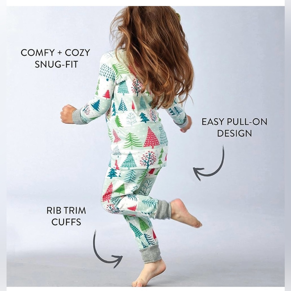 BNIB Honest baby organic pajamas size 12 girls two piece